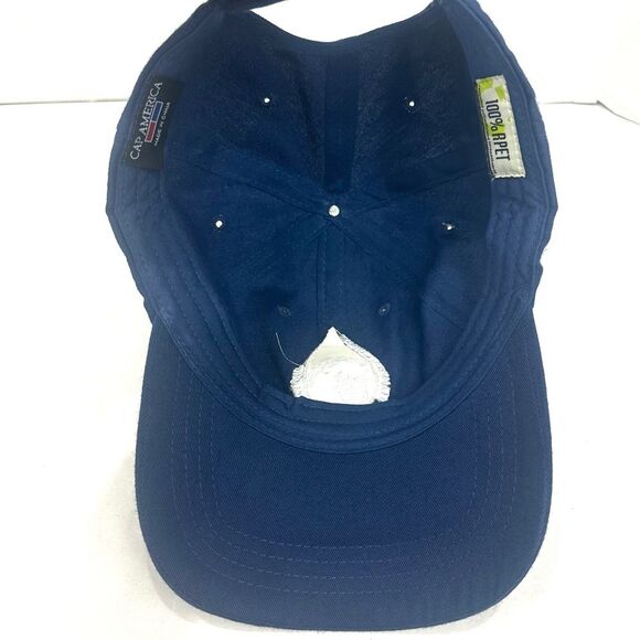 Mens Team Waterworks Dallaseei.org Cap America Blue and White Baseball Hat Cap - Picture 9 of 12